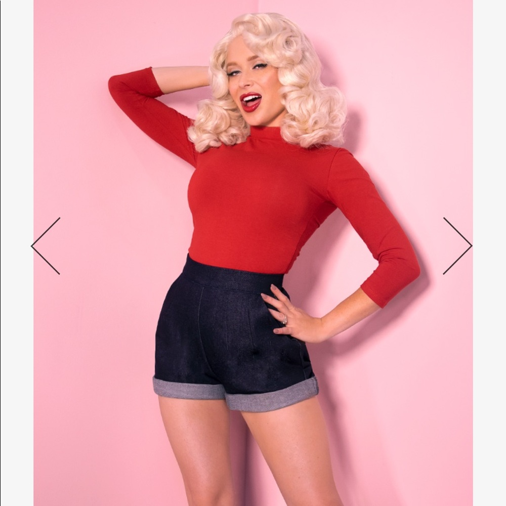 Vixen by Micheline Pitt Red Bad Girl Top